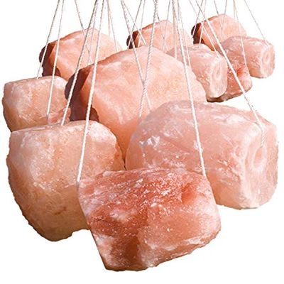 Makana Himalayan Salt Lick Stones, 18 Pack, 2.5 kg Each, with Rope