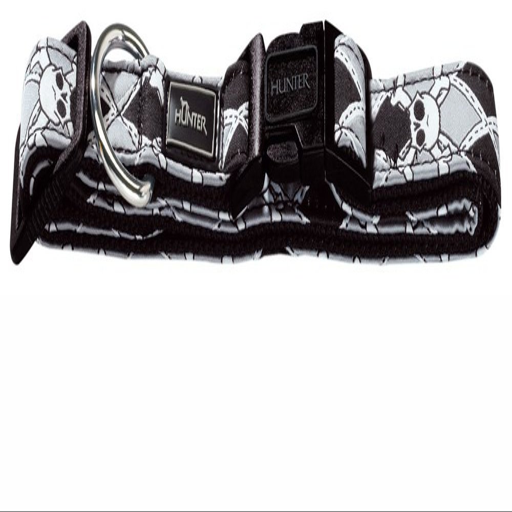 Krazy Scull Vario Basic XS Collar, Black Curved Webbing/Black Nylon