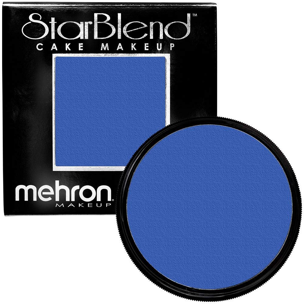 Mehron StarBlend Cake Makeup Powder Foundation, 56 g, Blue