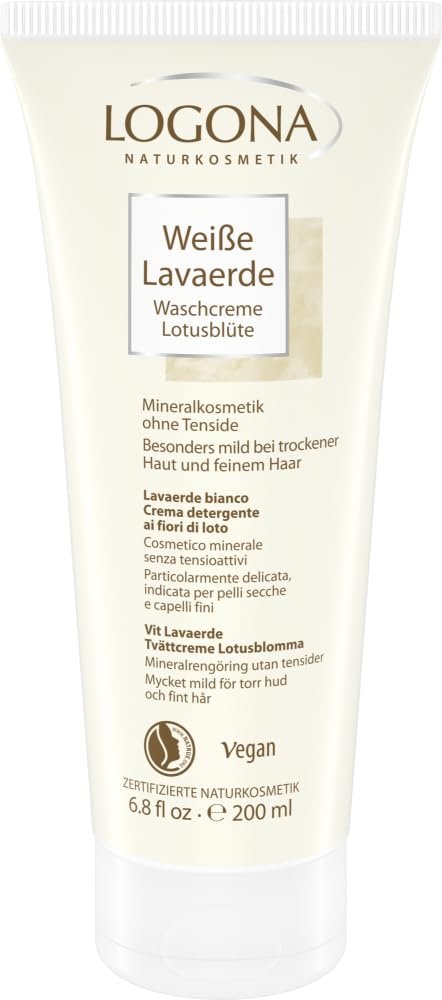 White Lava Clay Cleansing Cream, Lotus Blossom, 200 mL