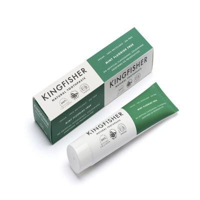 Kingfisher Natural Mint with Lemon Fluoride-Free Toothpaste, 100 g