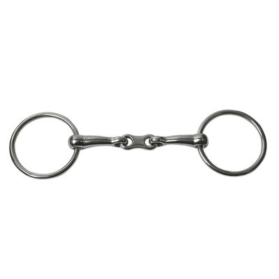 JP Korsteel French Link Loose-Ring Snaffle Bit, 4 1/2 in, Silver