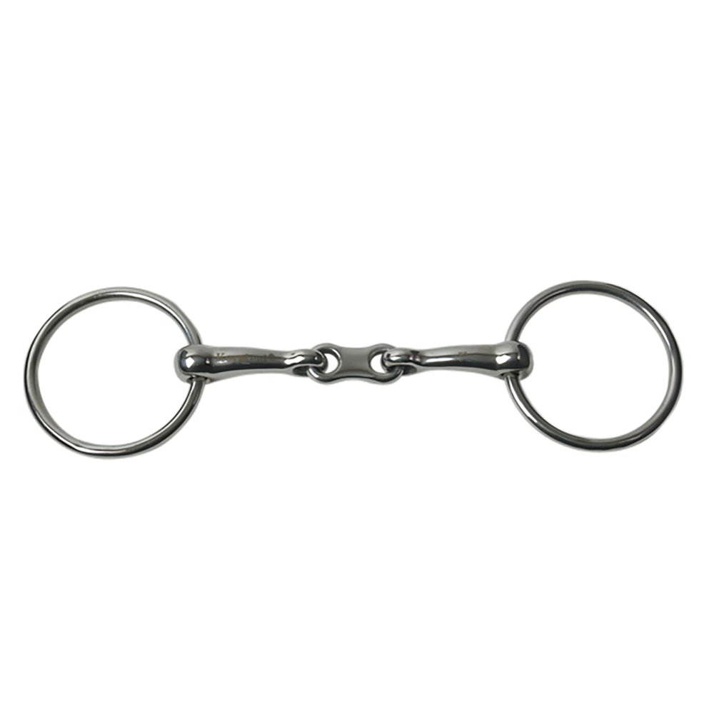 JP Korsteel French Link Loose-Ring Snaffle Bit, 4 1/2 in, Silver