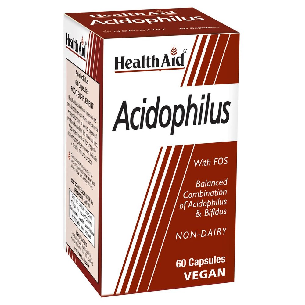 HEALTHAID Acidophilus Vegi Capsules, 60, 159 g