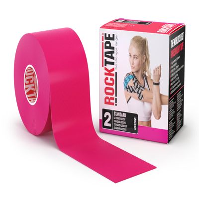 RockTape Standard Uncut Kinesiology Tape – Reduces Pain, Swelling, and Muscle Tightness, 180% Stretch for Full Range of Motion, Support and Comfort for 3–5 Days, 5 cm x 5 m, Navy