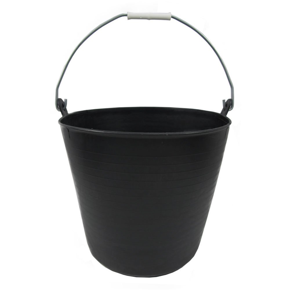 Soft Rubber Container, 22 L, Black