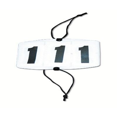 Foldable Head Numbers, Round, White