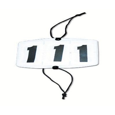 Foldable Head Numbers, Round, White