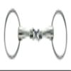 Double-Jointed Trotter Bit, Stainless Steel, 14.5 cm view 1