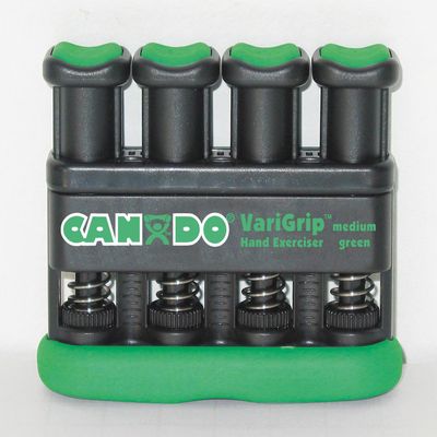 CanDo VariGrip Hand Trainer, Finger Trainer, Green, Medium