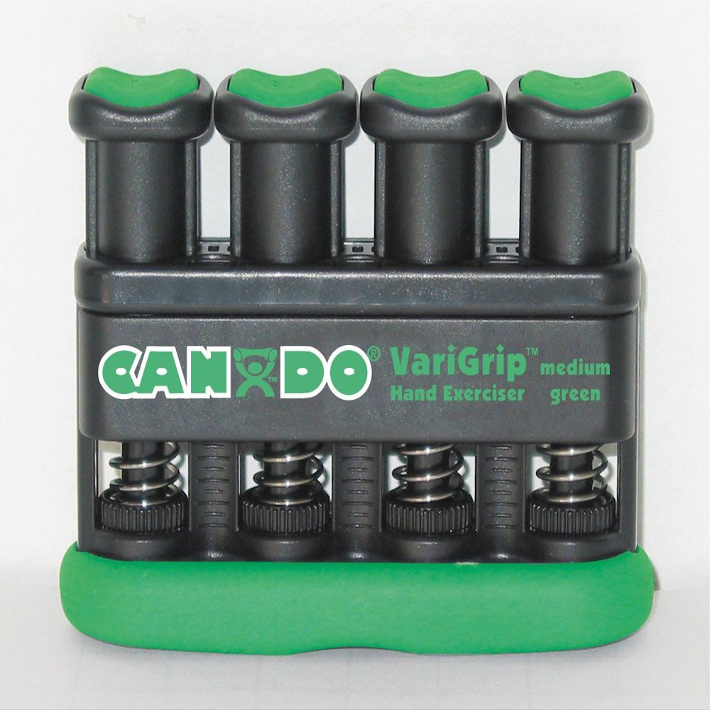 CanDo VariGrip Hand Trainer, Finger Trainer, Green, Medium