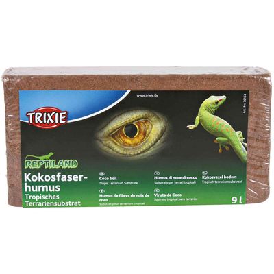Trixie 76153 Compressed Coconut Fiber Humus Substrate, Expands to 9 L (1-Pack)