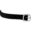 Sprenger Spur Straps, 45 cm, Black Perlon, Silver Buckle, Pair view 1