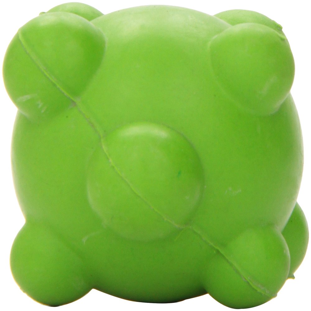 Dogit 72931 Rubber Toy Ball with Nubs, Neon Green