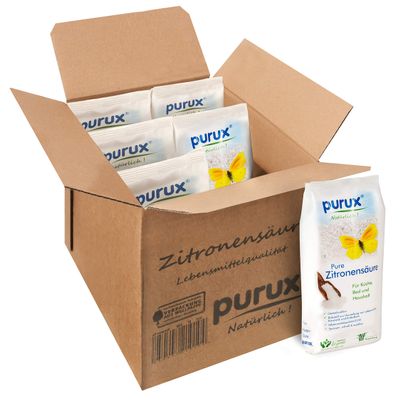 Purux Citric Acid Powder 5 kg + 100 g Bonus