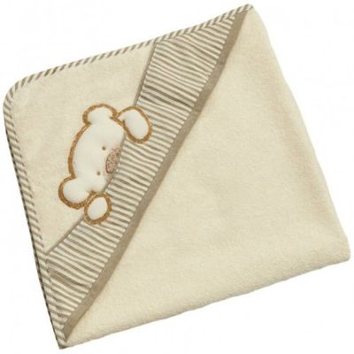 Be Be's Collection 886-44 Big Willi Hooded Bath Towel, 80 x 80 cm, Ecru/Beige