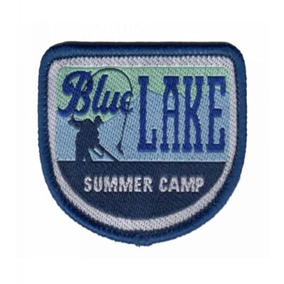 HKM Application Blue Lake Summer Camp Patches, Green/Blue/Grey
