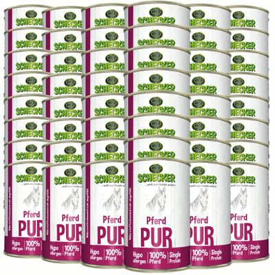 Schecker Horse PUR Wet Food - Monoprotein (0.41 kg, 48-pack)