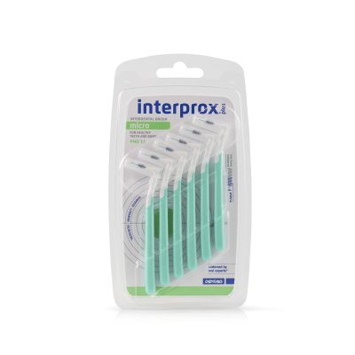 Interprox Plus Micro Interdental Brushes, PHD 1.1, Green, 6 ct