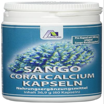 Avitale Sango Coral Calcium Capsules, 60 Count