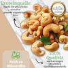 1001 Frucht Roasted and Salted Cashews, 250 g | Cashews for Snacking, Salads, or Muesli | No Preservatives or Added Flavoring | Vegan view 3