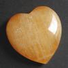 Gemstone Heart, 40 x 15 mm, Orange Calcite view 1