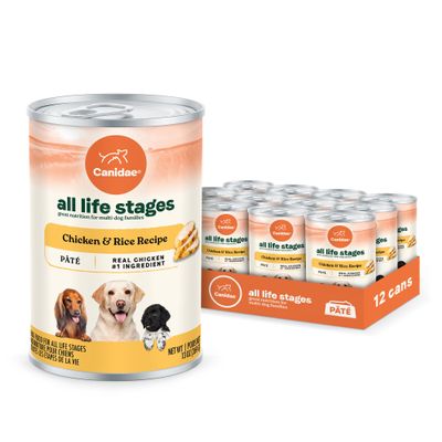 CANIDAE All Life Stages Chicken & Rice Wet Dog Food, 13 oz