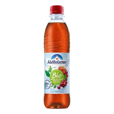 RETURNABLE Adelholzener Alpenquellen Organic Apple-Grape Spritzer (500 ml)