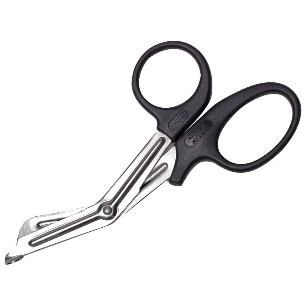First Aid Clothing Scissors, 19 cm, Angled, Stainless Steel