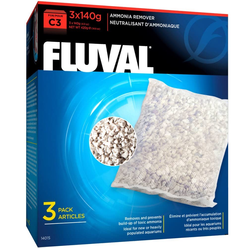 Fluval C3 Ammonia Remover, 420 g, 3-Pack