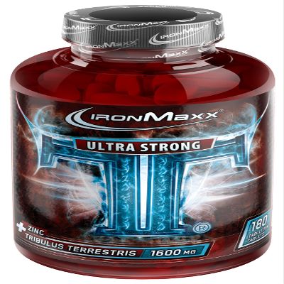 IronMaxx TT Ultra Strong Tribulus Terrestris – 180 Tablets | 1,600 mg Tribulus Terrestris Extract per Tablet | High-Dose with Zinc