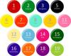 Colorful Baby Car Sticker with Name/Custom Text – Design BFWM190 view 3