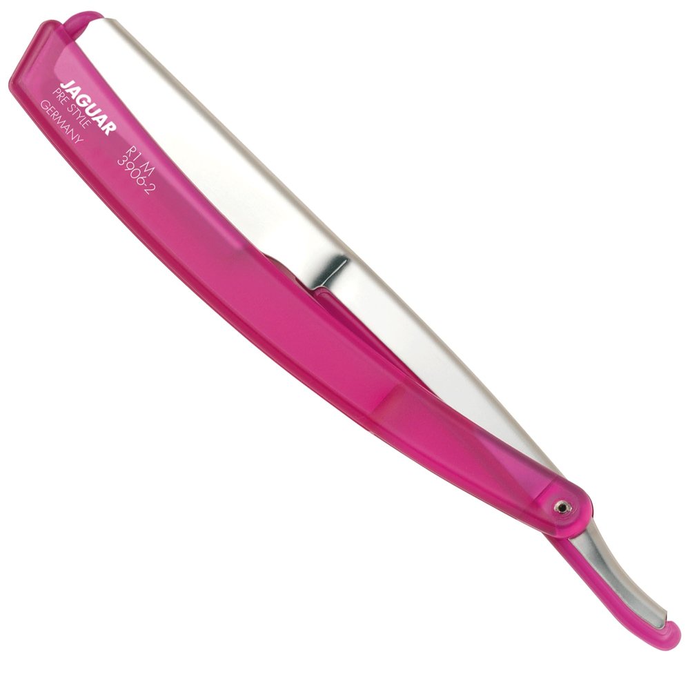JAGUAR R1 M Pink Razor | Barber Razor with Stainless Steel Metal Handle