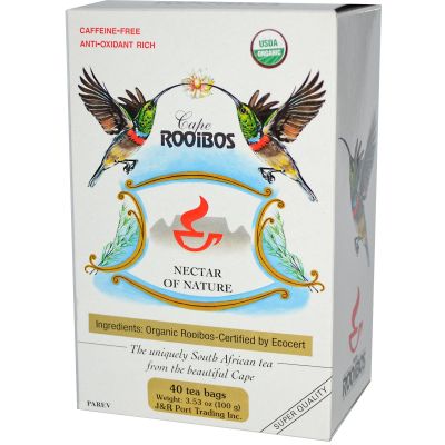 Pure Rooibos Tea, Caffeine-Free, 40 Tea Bags, 3.53 oz (100 g)