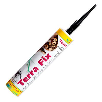 M&S Reptilien Terra Fix – 290 ml Black Cartridge (formerly Terra Bond) with Caulking Gun