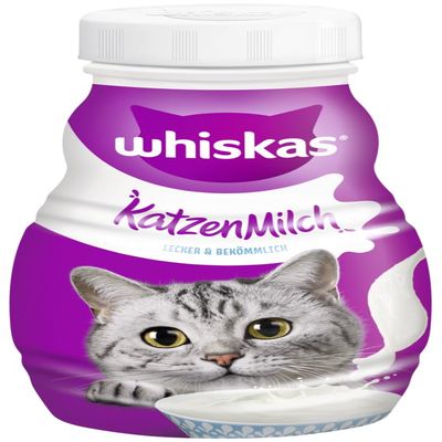 WHISKAS Cat Milk 200ml - Supplement for Cats and Kittens Over 6 Weeks