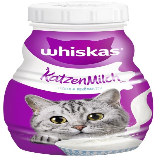 WHISKAS Cat Milk 200ml - Supplement for Cats and Kittens Over 6 Weeks