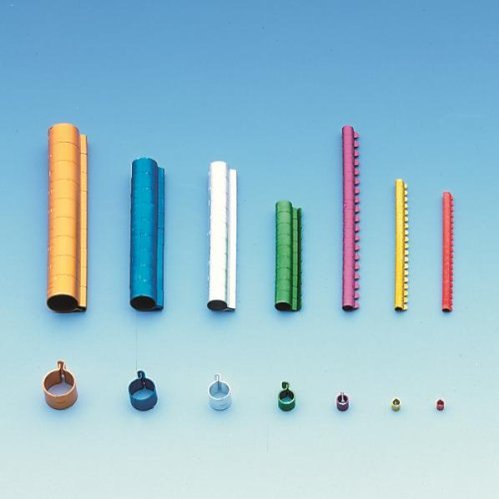 Nobby Exotic Bird Rings Aluminum 20-Pack; 2.5 mm