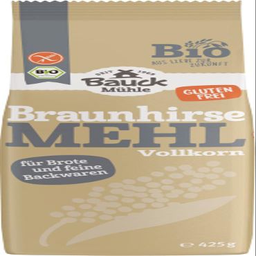 Bauck Hof Organic Gluten-Free Wholegrain Brown Millet Flour, 425 g