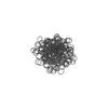 SIBEL Pack of 500 Small Hair Bands for Braiding, Black view 2