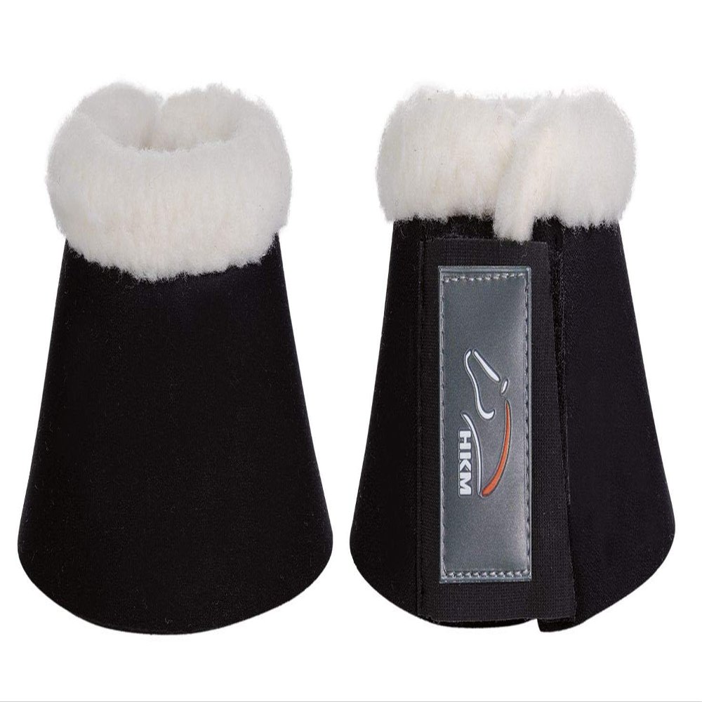 HKM Comfort Hoof Boots with Padding, Black, Warmblood