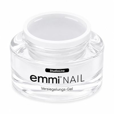 Emmi Nail Studioline Sealing Gel for Gel Nails, High-Gloss UV Top Coat, Medium Viscosity, Self-Leveling, Scratch-Resistant & Vegan, 30 mL