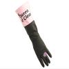 QUEEN OF CLEAN Black/Pink Rubber Gloves view 2