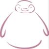 Wall Sticker d352 Funny Penguin 96 x 65 cm - Purple view 1