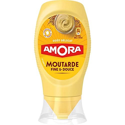French Mild Dijon Mustard, Squeeze Bottle - Amora - 26.5 cl