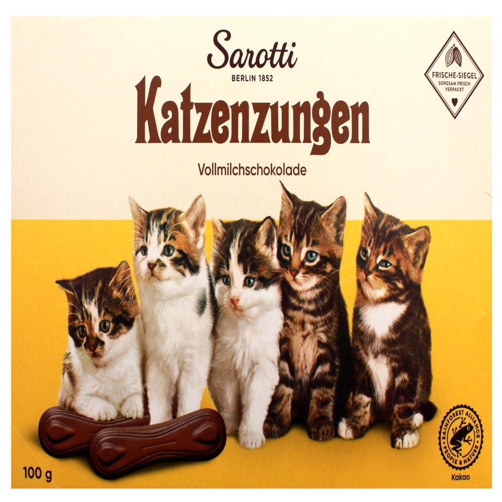 Sarotti Cat Tongues Milk Chocolate, 10-Pack (10 x 100 g)