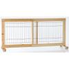 TRIXIE Pine Wood Dog Gate for Puppies, Brown, 65–108 × 50 cm view 1
