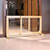 TRIXIE Pine Wood Dog Gate for Puppies, Brown, 65–108 × 50 cm view 2