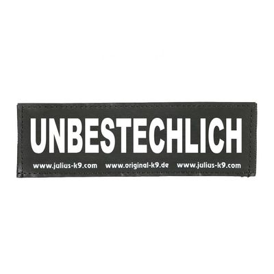 JULIUS K-9 Velcro Patch, UNSTOPPABLE, Large, Black