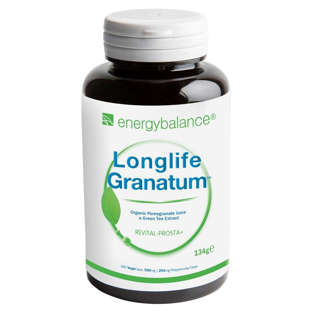 No. 1 Longlife Granatum 550 mg – Organic Pomegranate – Vegan – Gluten-Free – GMO-Free – 180 VeggieCaps